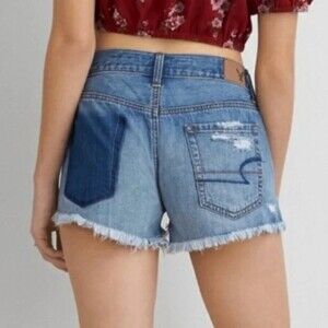 American Eagle Outfitters Vintage High Rise Festival Button fly Shorts size 2
